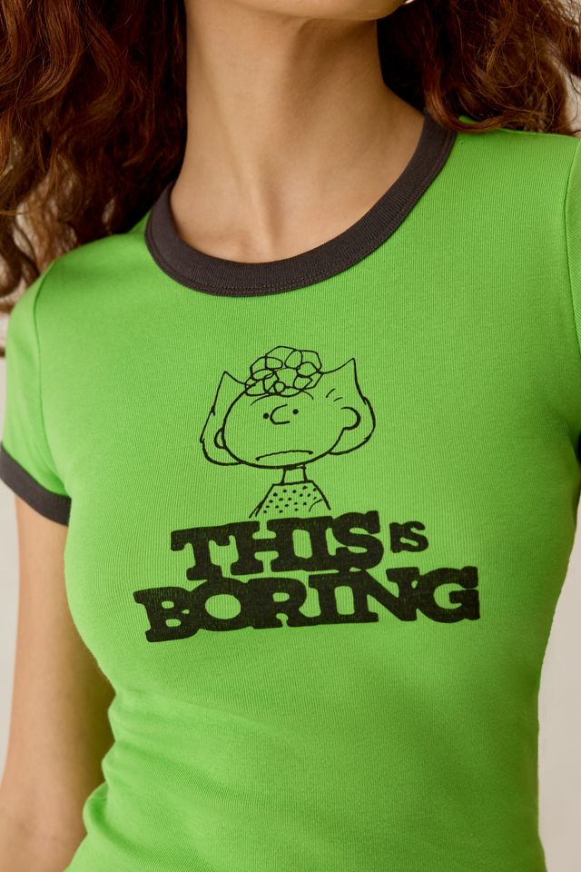 Peanuts UO Exclusive Too Perfect Graphic Baby Tee #2