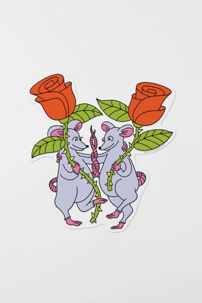 Red Cap Rats Sticker