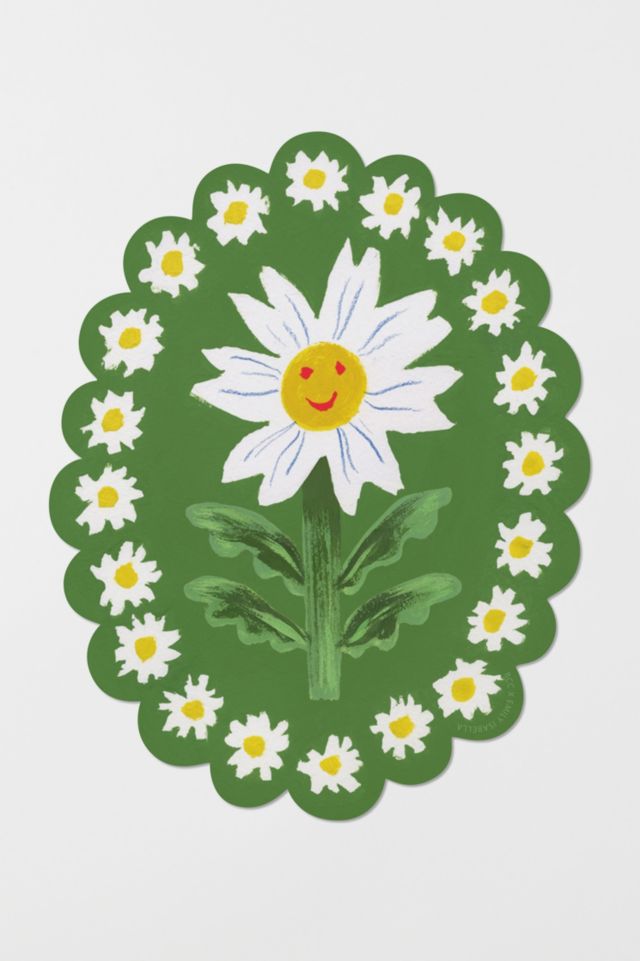 Red Cap Daisy Sticker #1