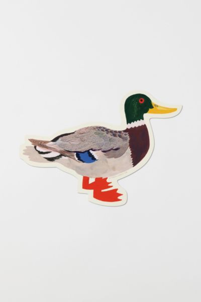 Red Cap Mallard Sticker