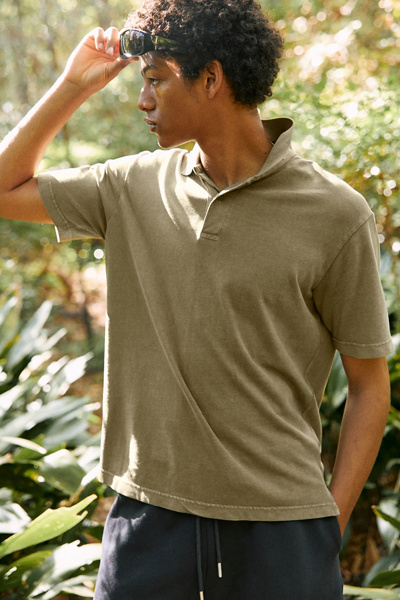 Standard Cloth Washed Polo Tee | Urban Outfitters