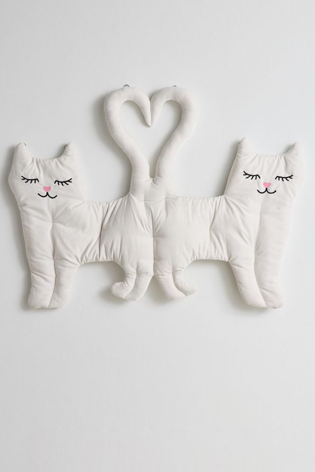 Cassandra Cat Velvet Floating Headboard #1