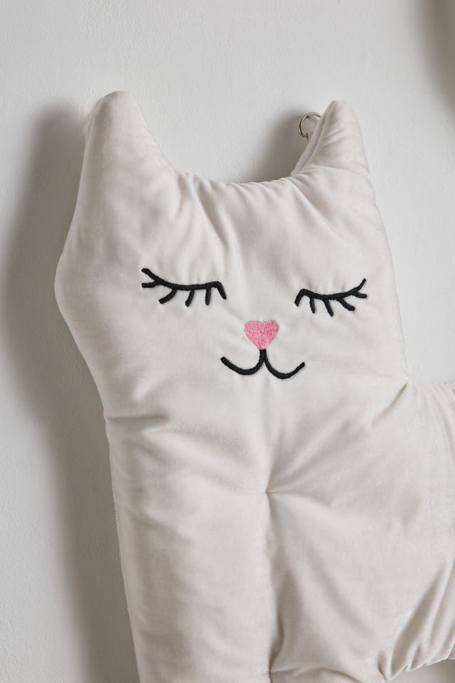 Cassandra Cat Velvet Floating Headboard #2