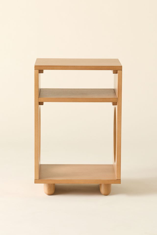 Frankie Circle Cutout Storage Nightstand #2