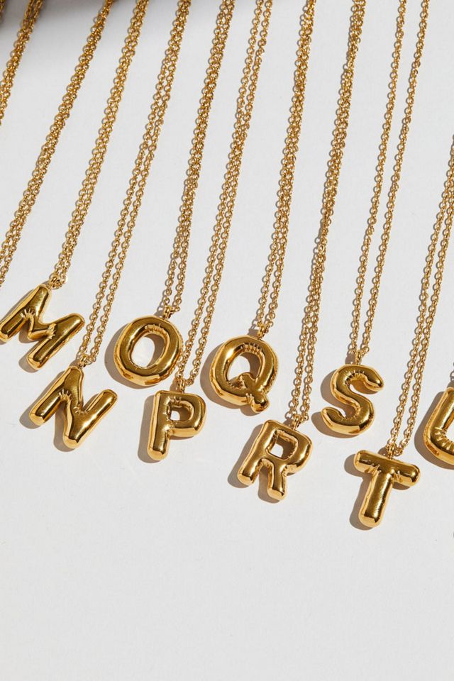 The M Jewelers Bubble Letter Block Pendant Necklace #2