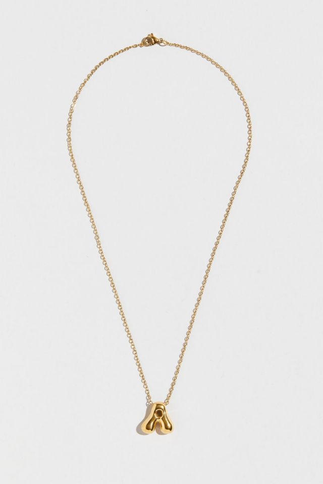 The M Jewelers Ornate Bubble Letter Pendant Necklace #3