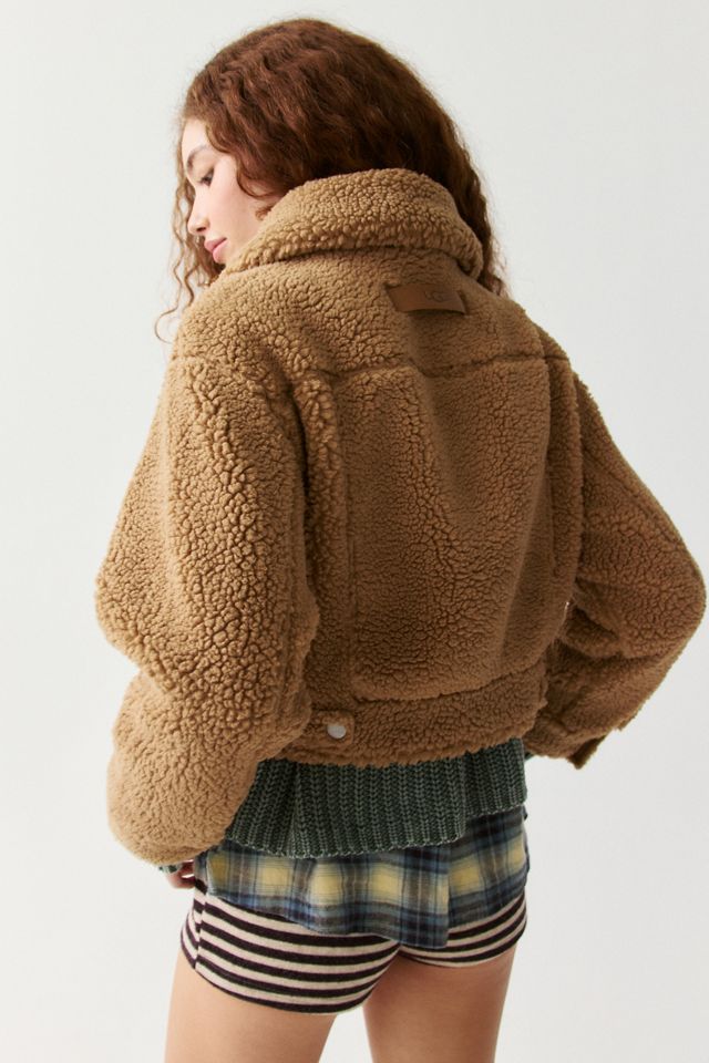 UGG Frankie Fleece Short Trucker Jacket #3