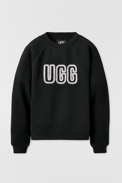 UGG Logo Applique Graphic Relaxed Crew Neck Pullover