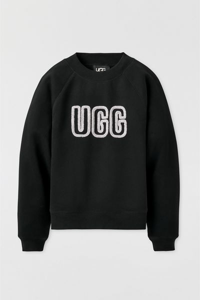 UGG Logo Applique Graphic Relaxed Crew Neck Pullover