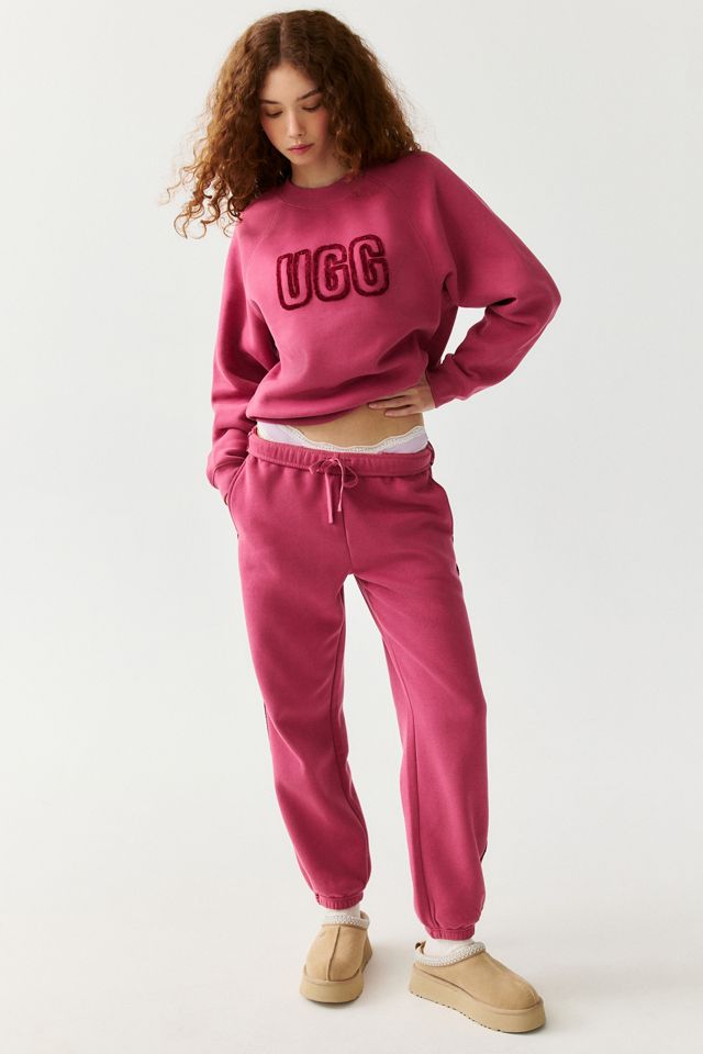 Chandail à col rond décontracté avec applique de logo graphique UGG #1