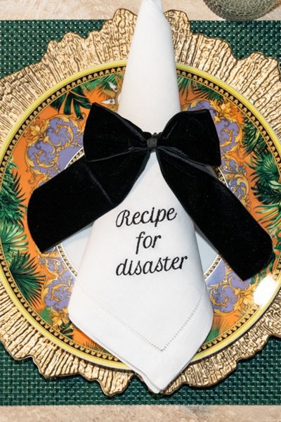 No Reservations Mixed Messages Dinner Napkin Set