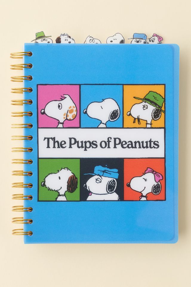 Cahier à spirale à onglets Snoopy Pups Of Peanuts exclusif UO Peanuts #1