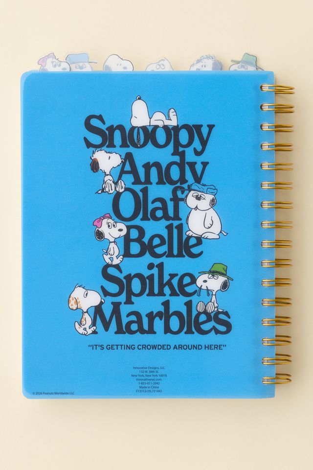 Cahier à spirale à onglets Snoopy Pups Of Peanuts exclusif UO Peanuts #5