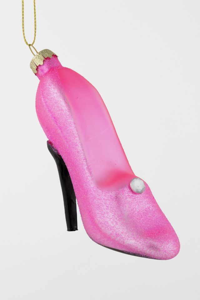 Northlight 4" High Heel Glittered Glass Ornament #1