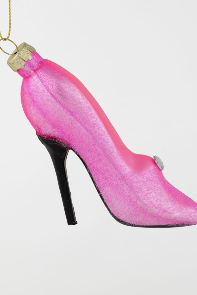 Northlight 4" High Heel Glittered Glass Ornament #2