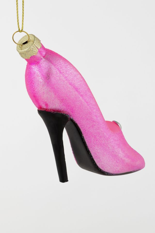 Northlight 4" High Heel Glittered Glass Ornament #3