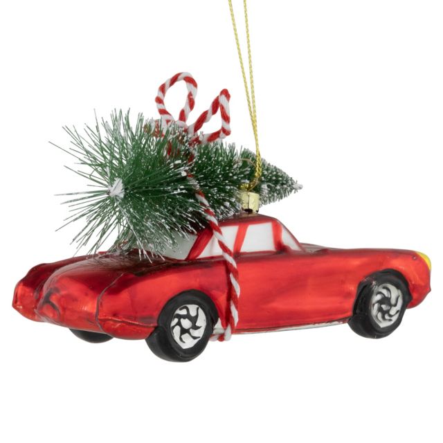 Northlight Vintage Car and Tree Ornament #3