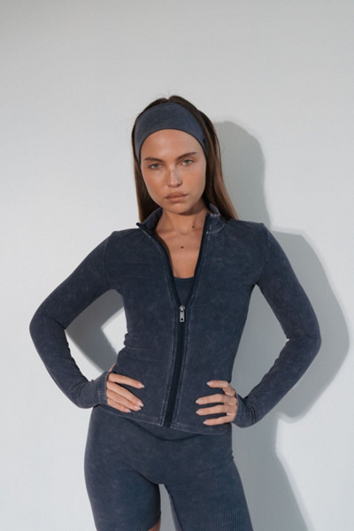 Vitality Cloud Ii Rib Basic Jacket In Blue