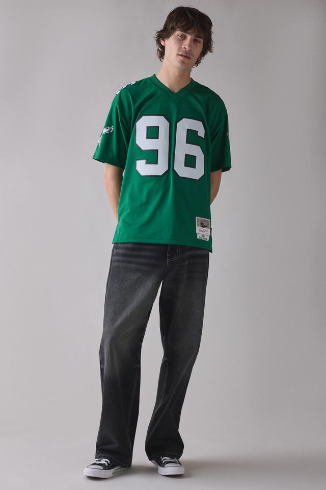 Maillot de football Clyde Simmons des Eagles de Philadelphie de la NFL 1990 de Mitchell & Ness #2