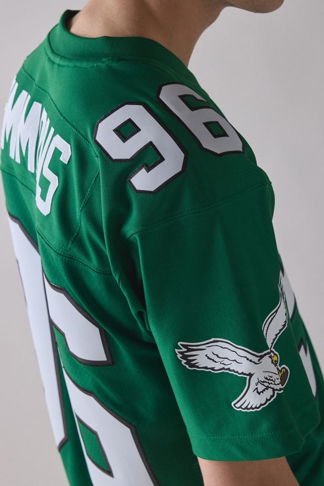 Maillot de football Clyde Simmons des Eagles de Philadelphie de la NFL 1990 de Mitchell & Ness #4