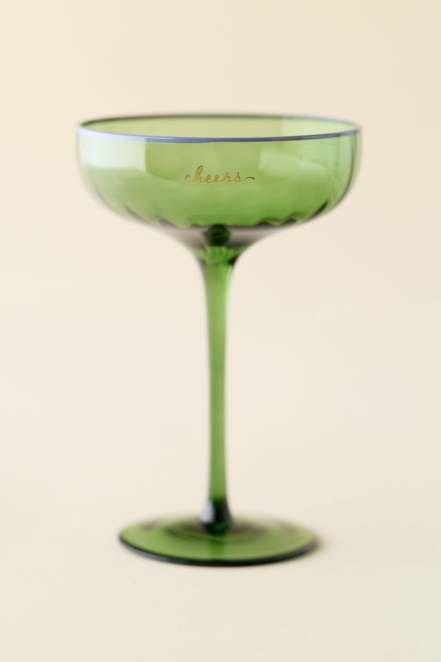 Emergency Celebration 6 oz Crystal Coupe Glass #1