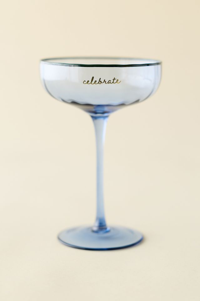 Emergency Celebration 6 oz Crystal Coupe Glass #1
