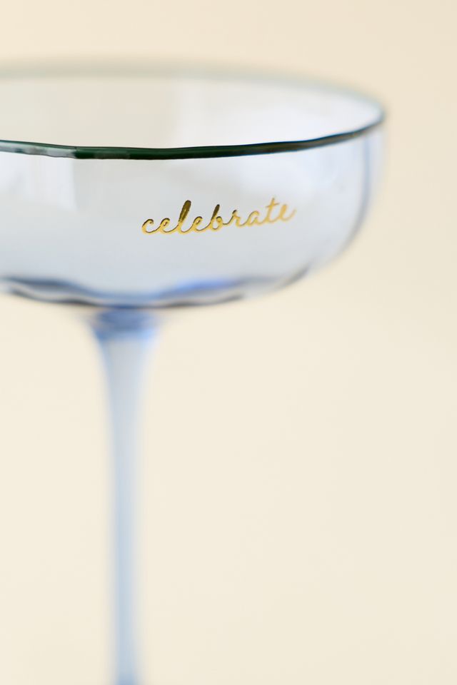 Emergency Celebration 6 oz Crystal Coupe Glass #2