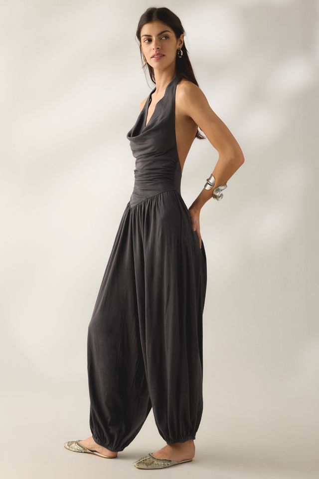 Out From Under Seaside Cowl Neck Halter Jumpsuit #4