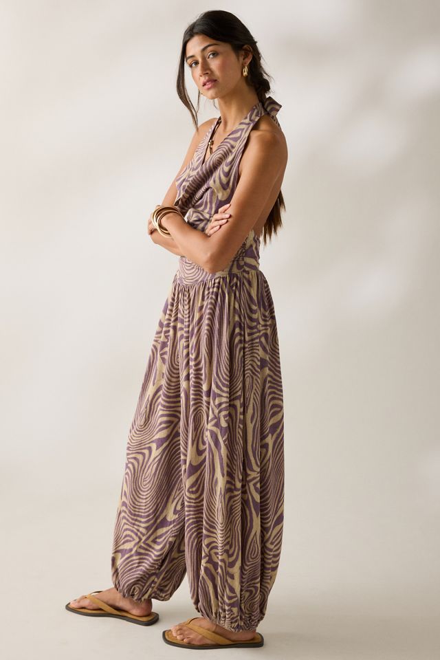 Out From Under Seaside Cowl Neck Halter Jumpsuit #3