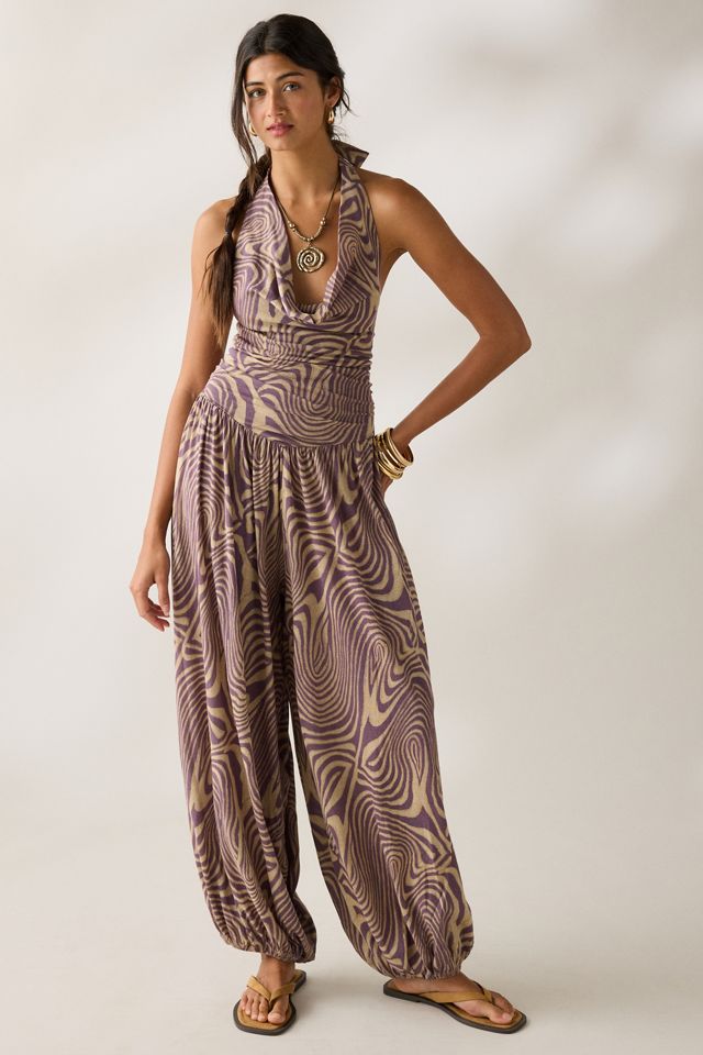 Out From Under Seaside Cowl Neck Halter Jumpsuit #5