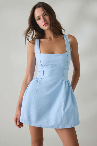 MINKPINK Ines Square Neck Corset Mini Dress | Urban Outfitters