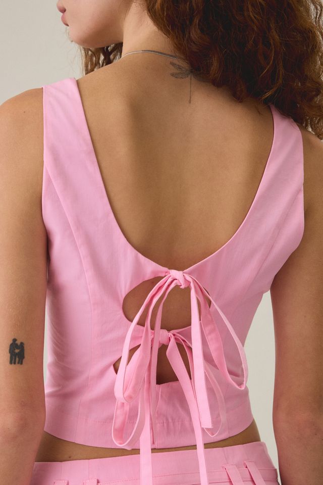 MINKPINK Gaia Tie-Back Bustier Top #1