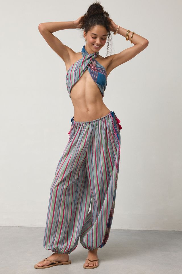 Out From Under Golden Hour Embellished Side-Tie Balloon Pants #1