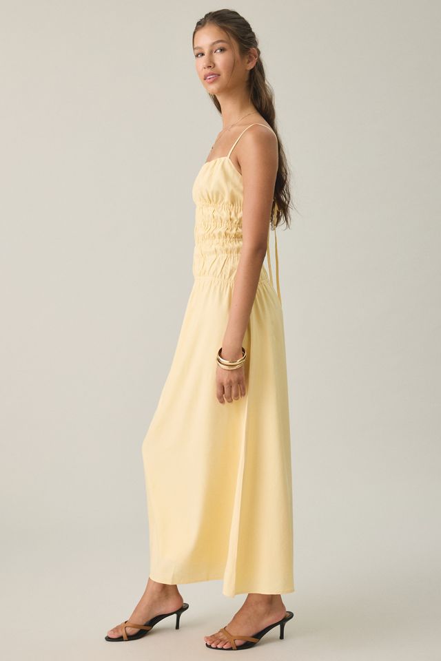 MINKPINK Grazia Drop Waist Shirred Maxi Dress #2