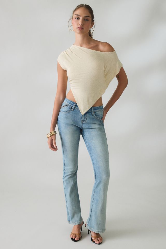 UO Bia Jersey Knit Asymmetric Off-The-Shoulder Poncho #3