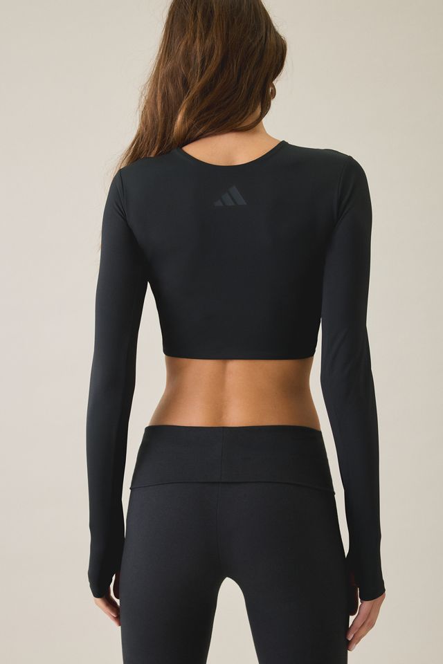 adidas PrimeLift Workout Twist Reversible Long Sleeve Top #3