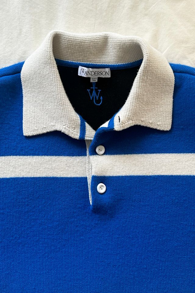 JW Anderson Royal Blue Stripe Rugby Sweater #2