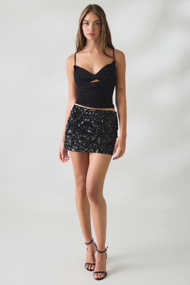 UO Katarina Twist-Front Layered Cowl Cami #3