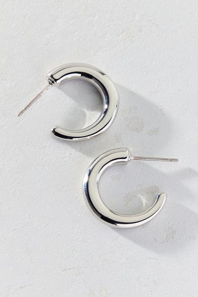 Boucles d'oreilles anneaux tubulaires épaisses essentielles