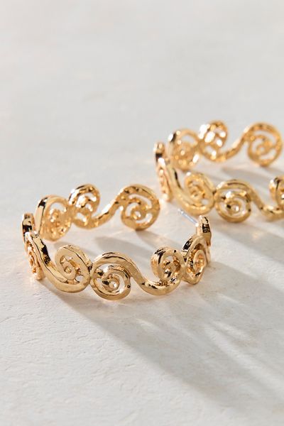 Boucles d'oreilles créoles Swirling Dreams