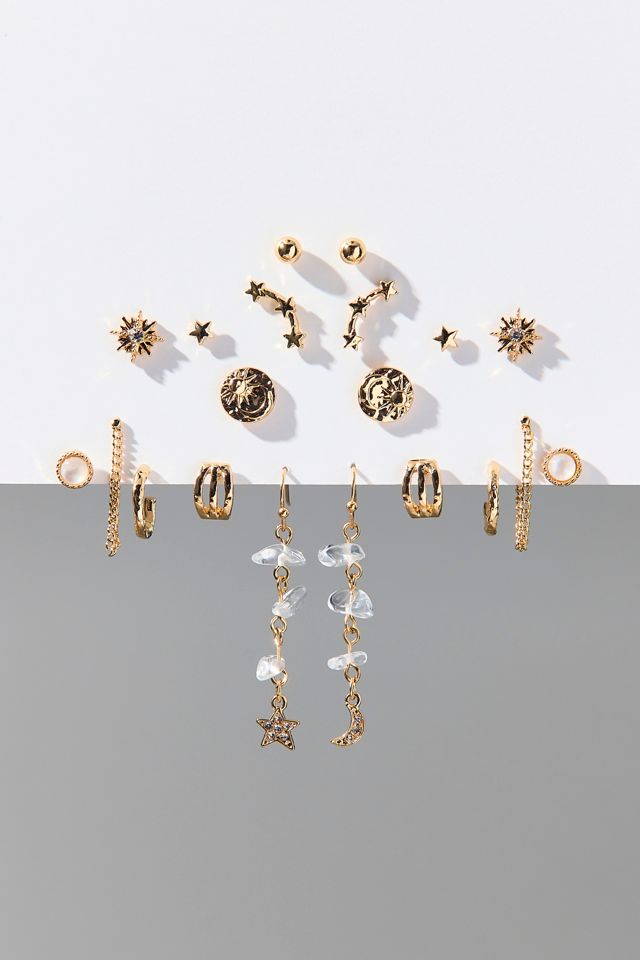 Lucy Stars Rhinestone Multi Earrings Set #1
