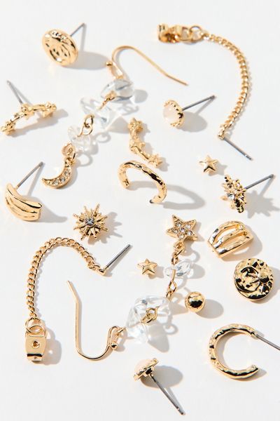 Lucy Stars Rhinestone Multi Earrings Set