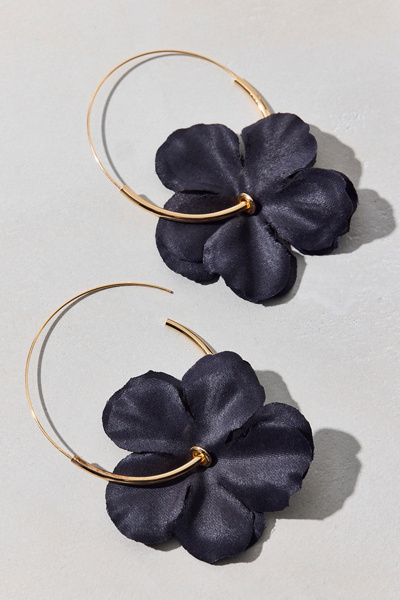 Bloom 3D Flower Hoop Earrings