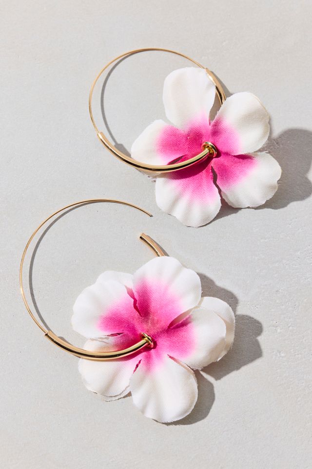 Bloom 3D Flower Hoop Earrings #2