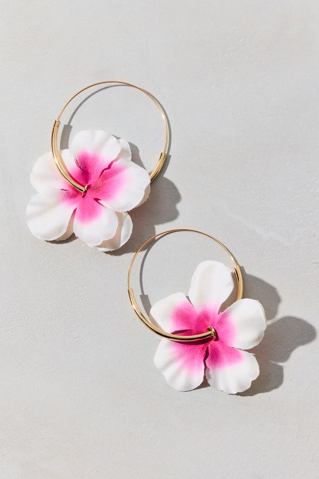 Bloom 3D Flower Hoop Earrings #3