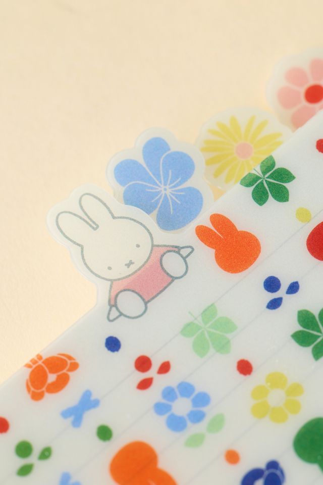 Miffy Floral UO Exclusive Tabbed Spiral Notebook #2