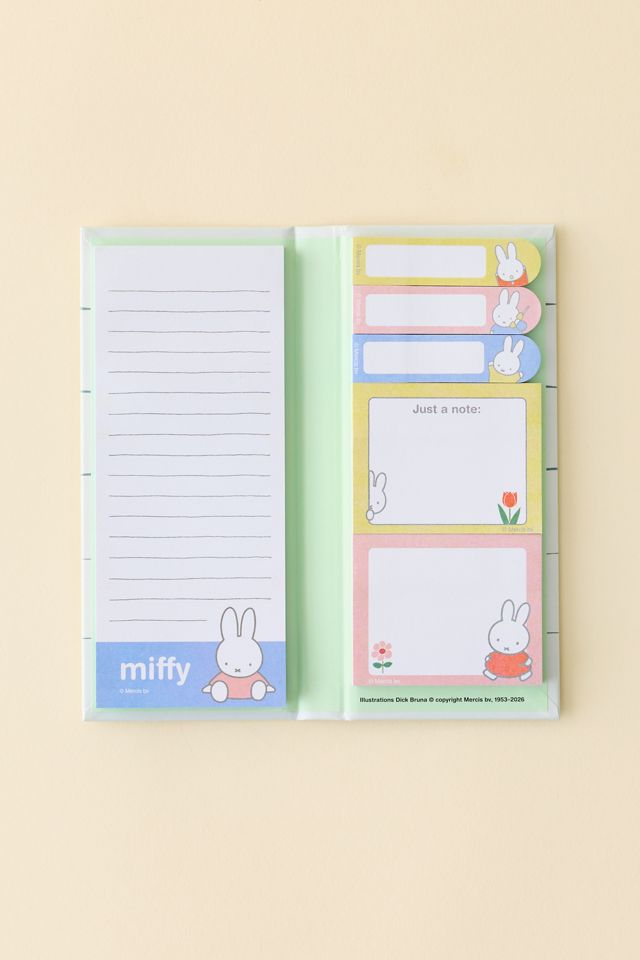 Miffy Floral UO Exclusive Sticky Note Folio Set #1