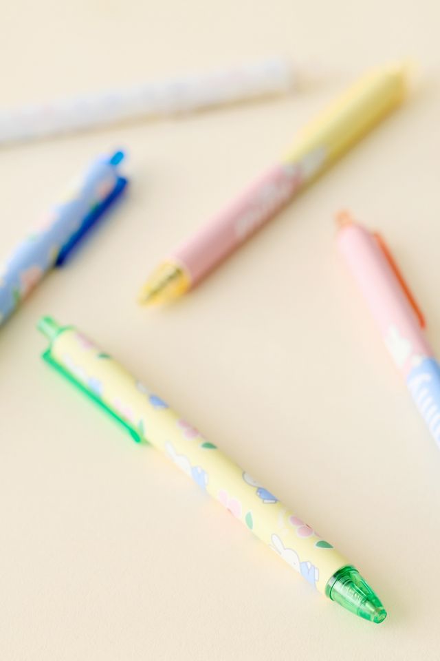 Miffy Floral UO Exclusive Soft-Touch Gel Pen Set #2