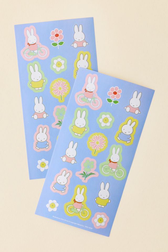 Miffy Floral UO Exclusive Scented Sticker Sheet #2