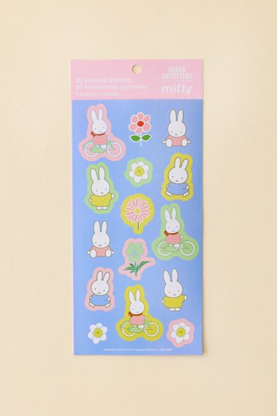 Miffy Floral UO Exclusive Scented Sticker Sheet